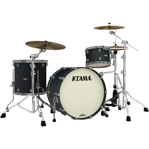Tama MA32CZUS-FBK Starclassic Maple Flat Black Smoked Black Nickel 3-Piece Shell Set