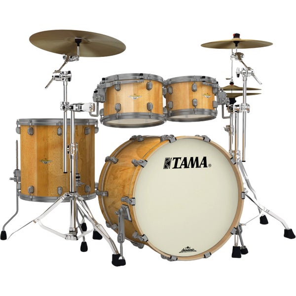 Tama ME42TZUS-VGLM Starclassic Maple Gloss Natural Movingui 4-Piece Shell Set with Black Nickel Hardware