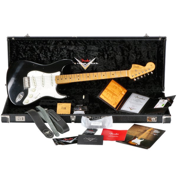 Fender Custom Shop Jimi Hendrix Voodoo Child Signature Stratocaster Journeyman Relic MN Black - VC0621