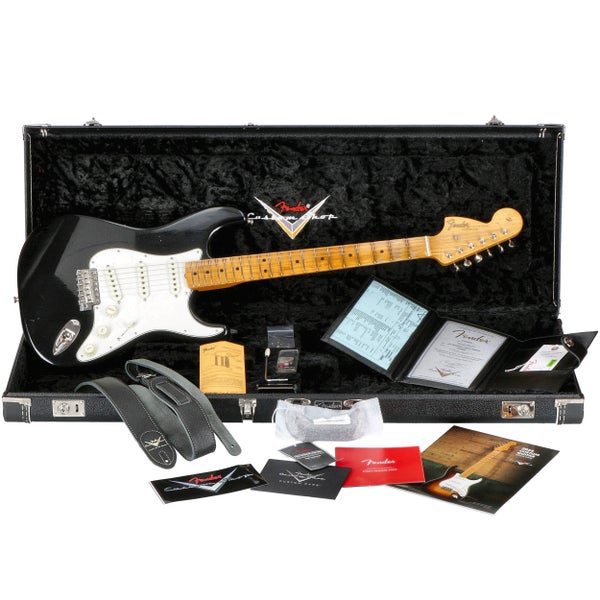 Fender Custom Shop Jimi Hendrix Voodoo Child Signature Stratocaster Journeyman Relic MN Black - VC0620
