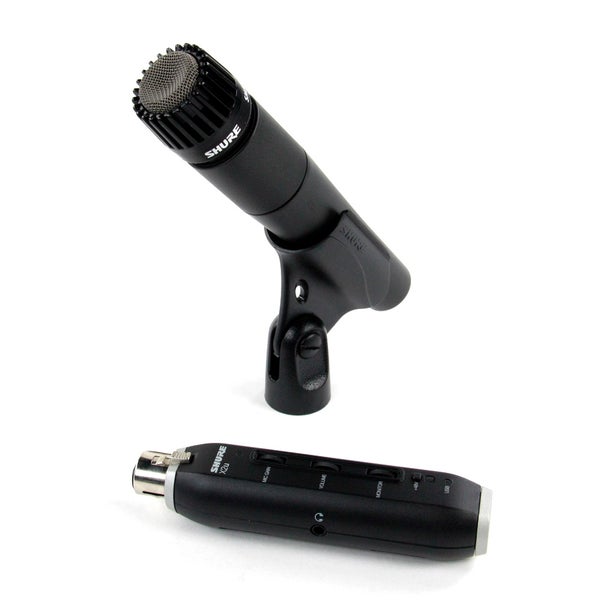Shure SM 57+x2u micrófono de instrumentación dinámico con adaptador USB