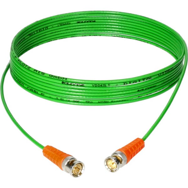 Klotz VU05H9DS0-0030 UHD/4K BNCslim - BNCslim D&H Patch Cable, 0.3m (Orange)