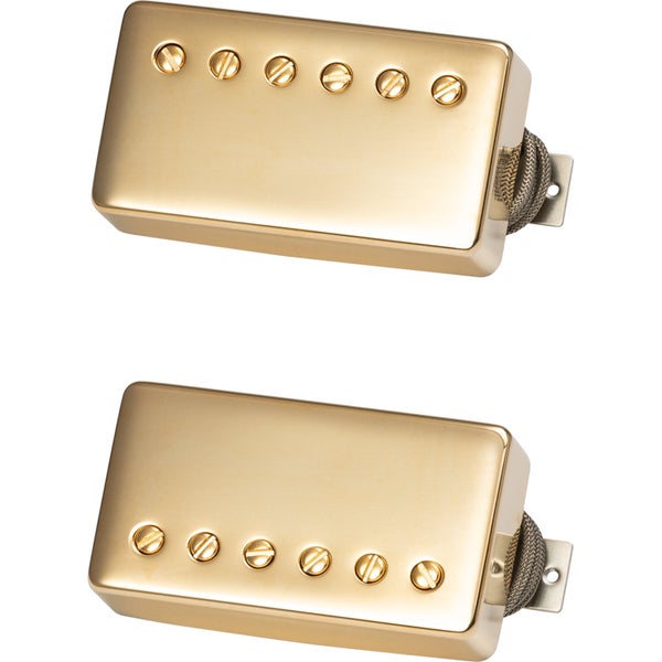 Gibson Custombucker Matched Set Double Black Gold Covers set de 2 humbuckers