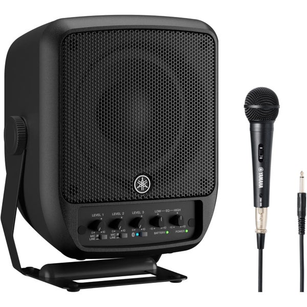 Yamaha Stagepas 100 BTR altavoz portátil a pilas con micrófono dinámico DM-105 de regalo