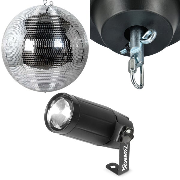 Ayra DanceFX MB30-5x5 30cm Mirror Ball + Motor and Spotlight
