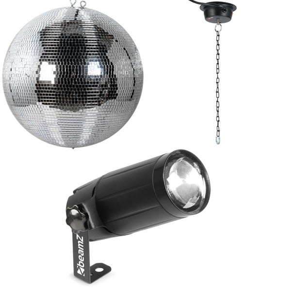 Ayra DanceFX MB30-10x10 20cm Mirror Ball + Motor and Spotlight