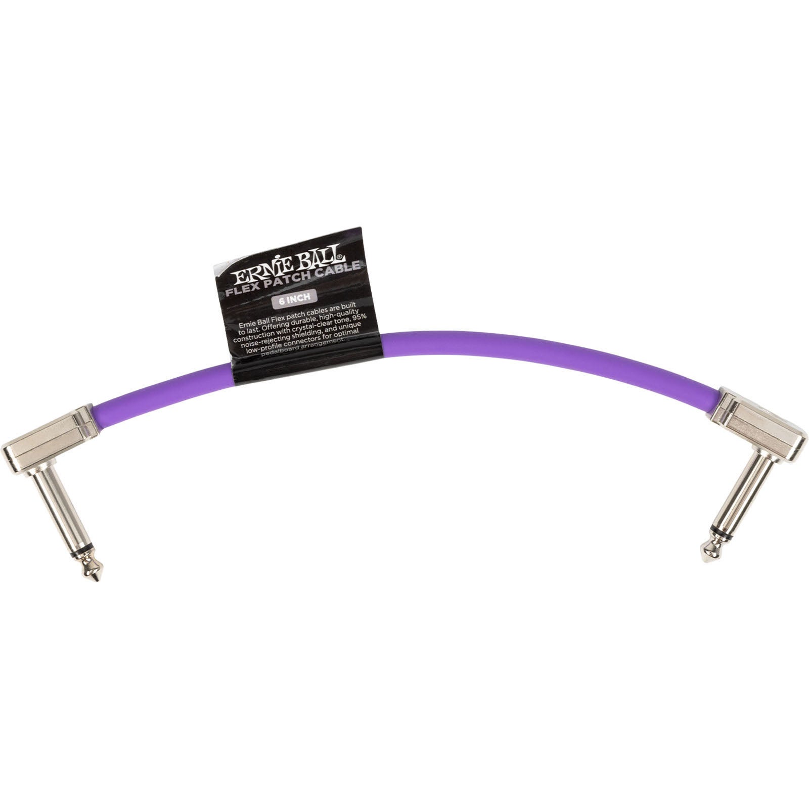 Ernie Ball 6447 Flex Patch Purple Cable, 15cm | Bax Music