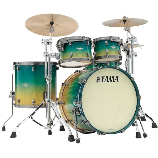 Tama ME42TZBS-VMMF Starclassic Maple Marine Shoreline 4-Piece Shell Set with Black Nickel-Plated Hardware
