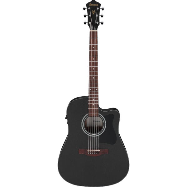 Ibanez V44CE Weathered Black Open Pore Electro-Acoustic Guitar