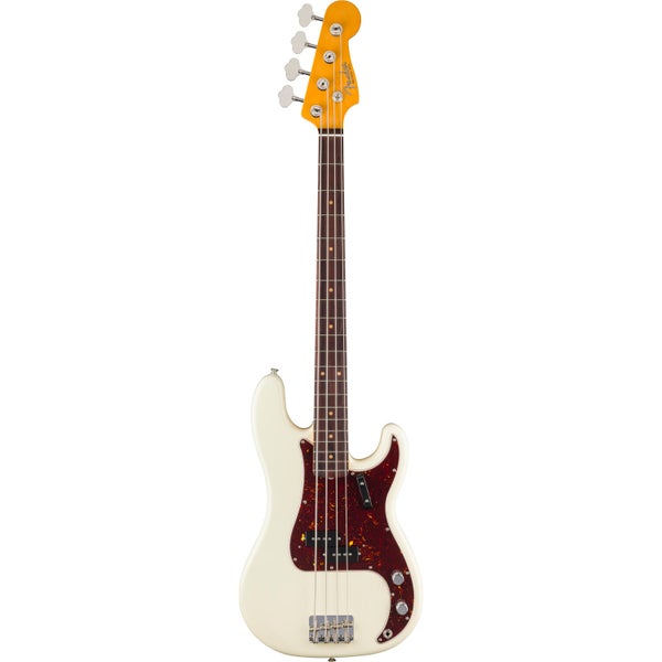 Fender American Vintage II 1960 Precision Bass RW Olympic White Electric Bass Guitar with Case