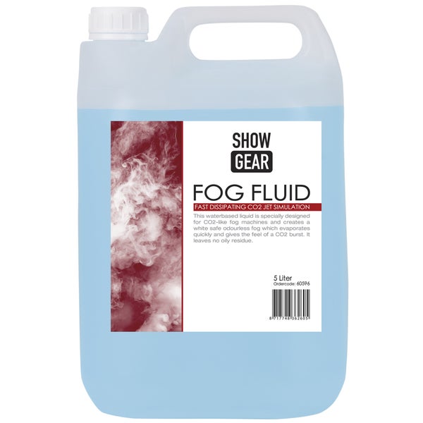 Showgear Fog Fluid Fast Dissipating 5L