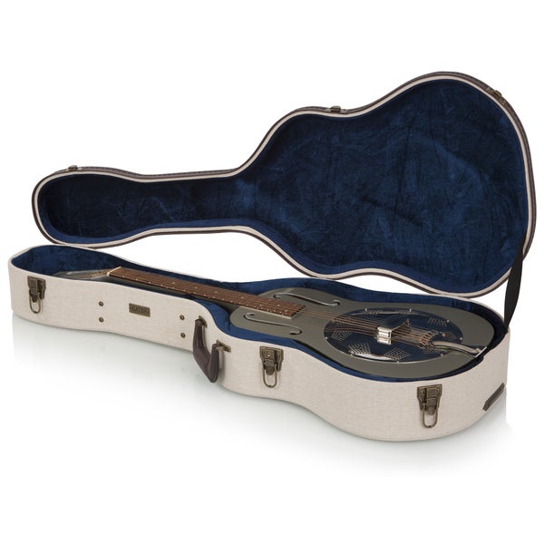 Gator Cases GW-JM-RESO Journeyman Resonator Guitar Deluxe Wood Case étui pour guitares à résonateur