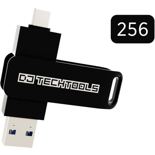 DJ TechTools Chroma Drive 256 GB Black Memoria USB DJ (USB-A, USB-C)