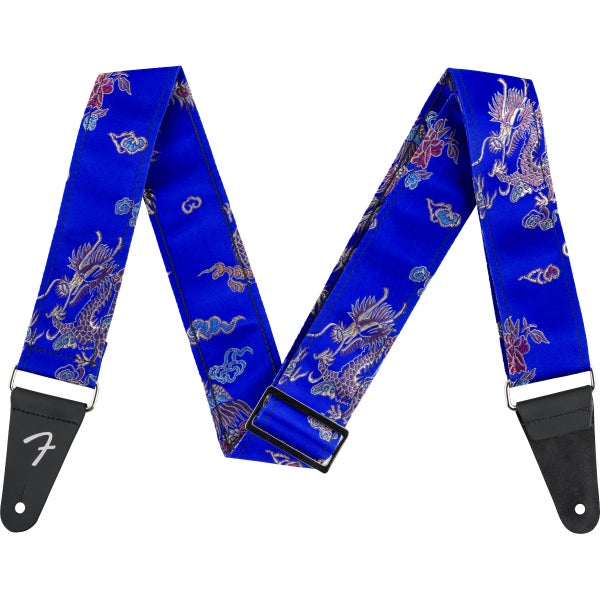 Fender Satin Dragon Strap correa de guitarra Royal Blue