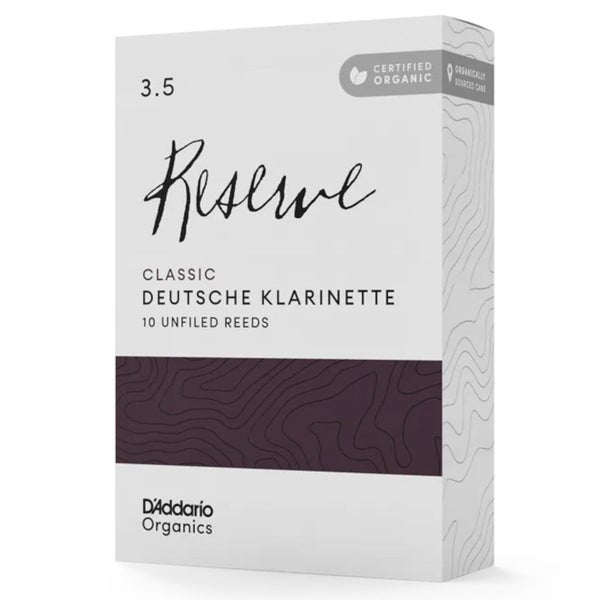 D'Addario Woodwinds ORCR1035D organic Reserve Ance per clarinetto Deutsche, 3.5, confezione da 10 pezzi