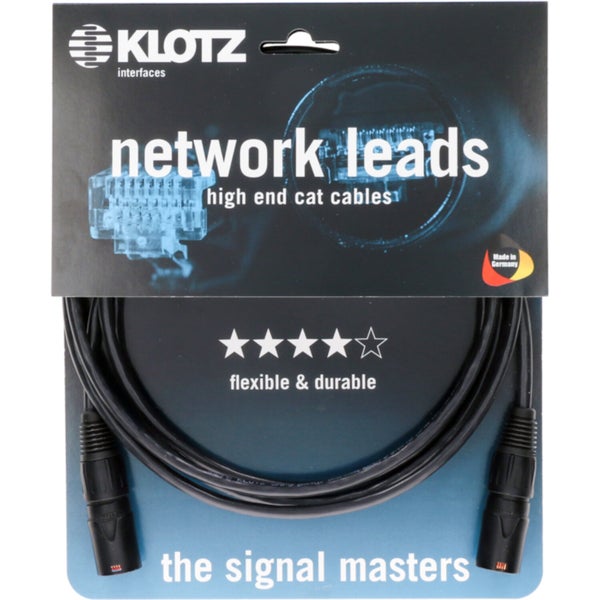 Klotz CP5C-EEP001.0 Professional CAT5e patch cable 1 metre