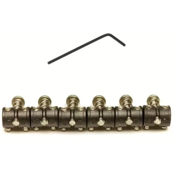 Graph Tech PS 8108 00 String Saver Saddles Juego de sillines de cañón estilo F-Offset (6 piezas)