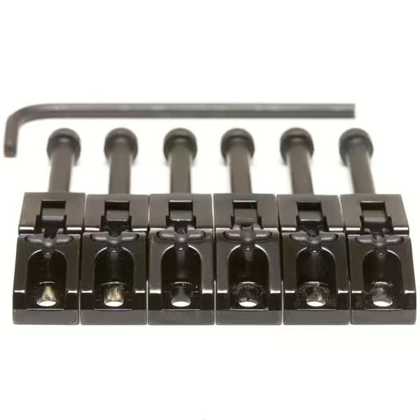 Graph Tech PG 0080 B6 String Saver Floyd Rose Style Saddles 6-String Sadlar för Floyd Rose-stolpe, svarta (6 st)