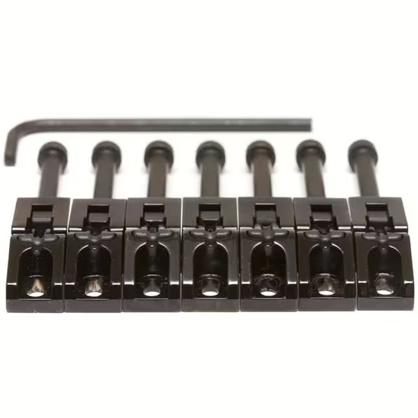Graph Tech PG 0080 B7 String Saver Floyd Rose Style Saddles 7-String Sadlar för Floyd Rose-stolpe, svarta (7 st)