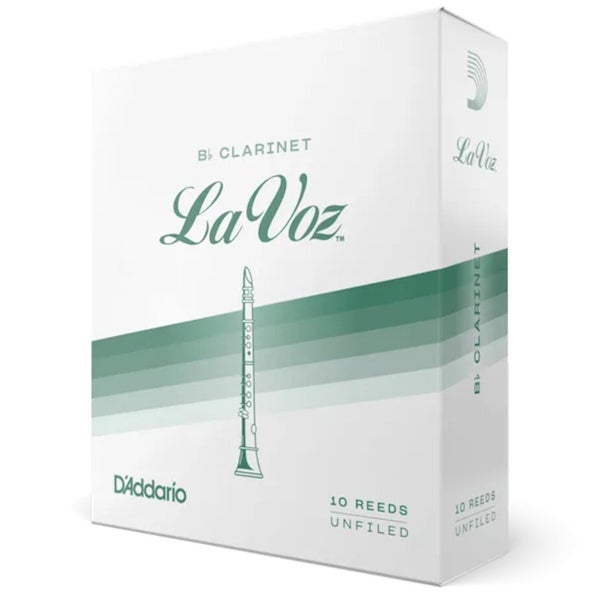 D'Addario Woodwinds RCC10HD La Voz Cannucce per clarinetto in Sib, rigide, confezione da 10 pezzi, non limate
