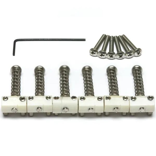 Graph Tech PQ 8166 00 TUSQ TE-Style Vintage Saddles 6-fattiga sadlar (6 stycken)