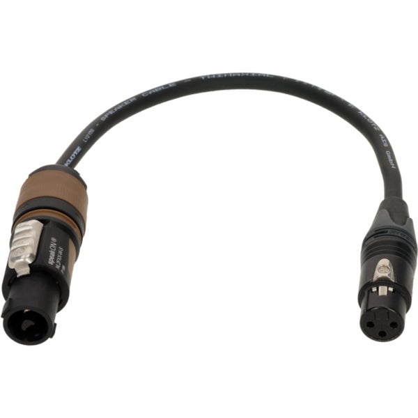Klotz SAL2F-X3F0030 Adattatore da Speakon 2p F a XLR 3p F 0,3 metri