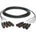Klotz S04FM006 4-channel balanced XLR loom cable 6 metres