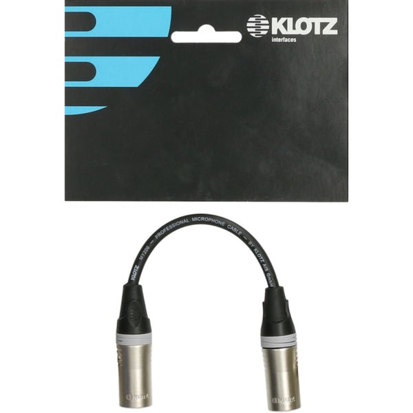 Klotz XLR-MMK XLR male-male adapter cable 0.2 metres