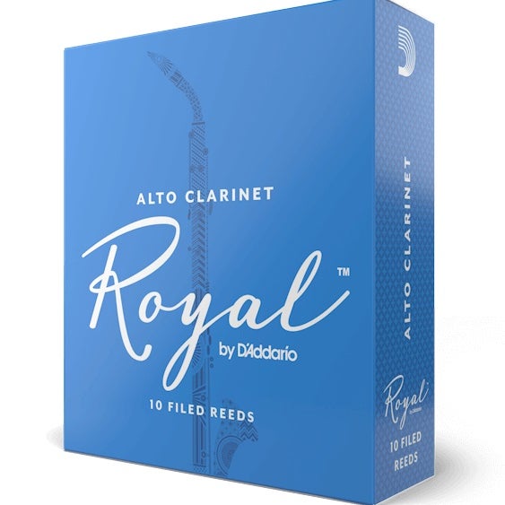 D'Addario Woodwinds RDB1015 Royal Alto clarinet reed, strength 1.5, 10 pieces, Filed