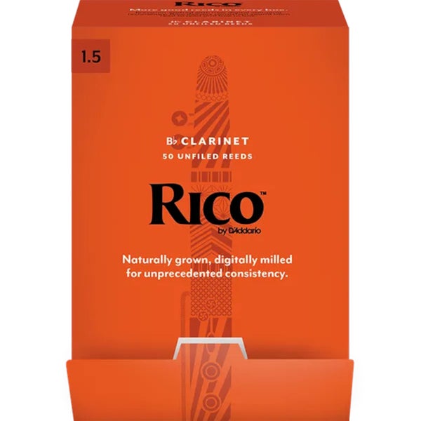 D'Addario Woodwinds RCA0115-B50 Rico Ancia per clarinetto in Sib, 1,5, confezione da 50, non archiviata