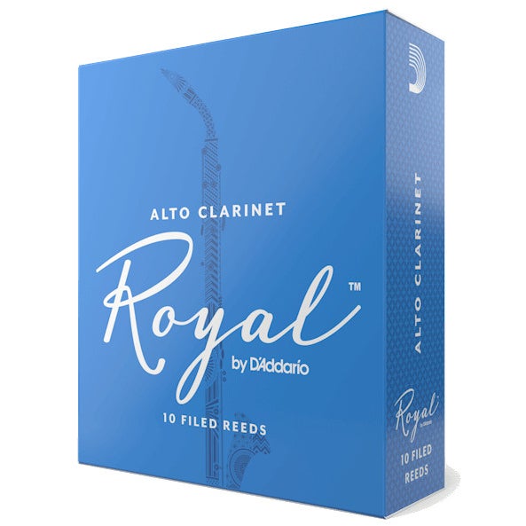 D'Addario Woodwinds RDB1040 Royal Ance per clarinetto contralto, forza 4.0, 10 pezzi, archiviate