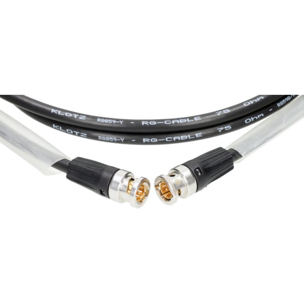 Klotz C-59U1N010 75 Ω RG59 coax cable with BNC connectors 10 metres