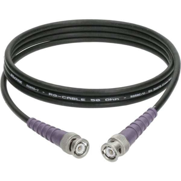 Klotz C-58U7T003 flexible coaxial cable with BNC connectors 3 metres
