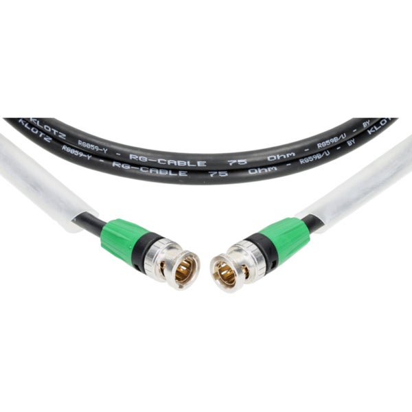 Klotz C-59U4N001.5 75 Ω RG59 coax cable with BNC connectors 1.5 metres