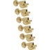 Grover 205-18GL6 Mid-Size Rotomatics with Round Button Gold Afinadores de guitarra