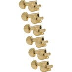 Grover 205-18GL6 Mid-Size Rotomatics with Round Button Gold Afinadores de guitarra