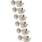 Grover 205-18NL6 Mid-Size Rotomatics with Round Button Nickel afinadores de guitarra
