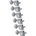 Grover 305 CL6 Mid-Size Rotomatics with Round Button Chrome Juego de afinadores de guitarra
