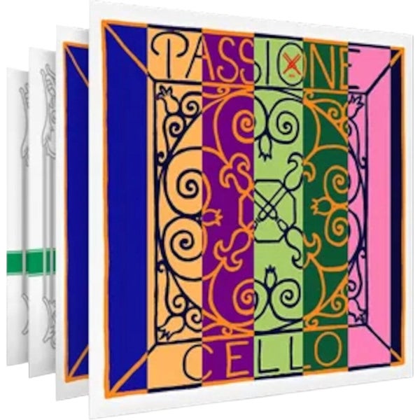Pirastro 330020 Student Snarenset Cello, Passione A+D & Chromcor G-C
