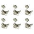 Graph Tech PRN 3411 N0 Ratio Acoustic Guitar Machine Heads Espalda Abierta con Botón Esqueleto - 3 + 3 - Níquel