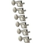 Grover 305 NL6 Mid-Size Rotomatics with Round Button, Nickel Afinadores para guitarra