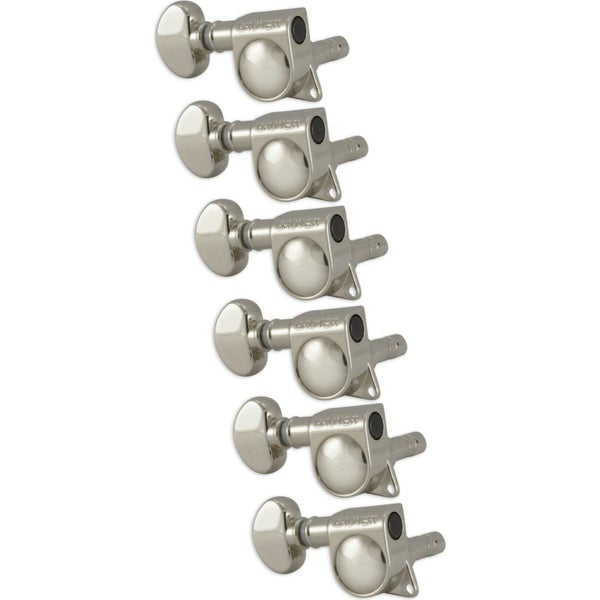 Grover 406NL6 Mini Locking Rotomatic, Nickel afinadores de guitarra