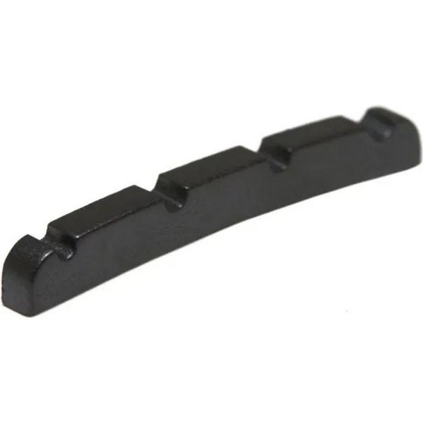 Graph Tech PT 1214 00 Black TUSQ XL - Slotted Bass Nut 4-String - Electric, F-Style (J), Curved