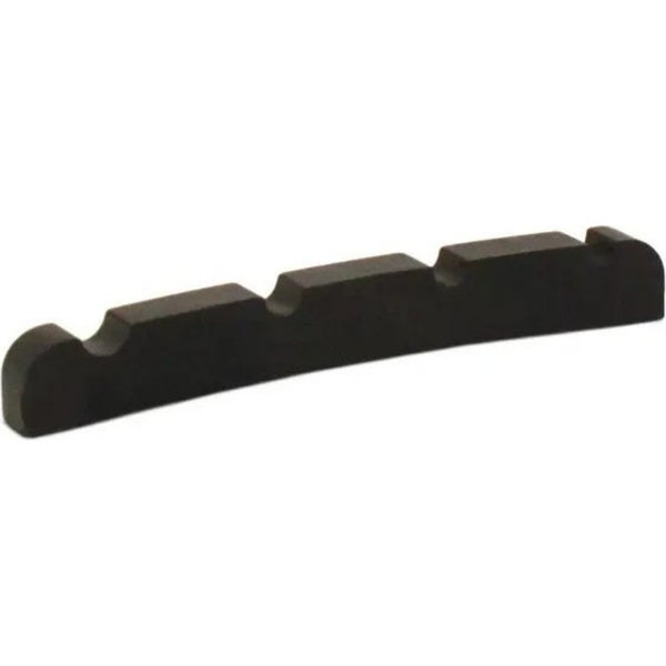 Graph Tech PT 1215 00 Black TUSQ XL Slotted Bass Nut 4-String - Electric, F-Style (J), Curved