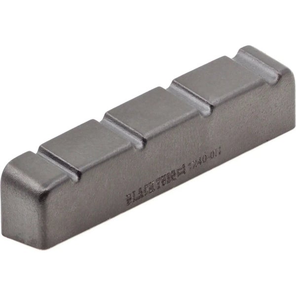 Graph Tech PT 1240 00 Black TUSQ XL Slotted Bass Nut 4-String (39.92 x 6.06 mm) - Electric, Flat
