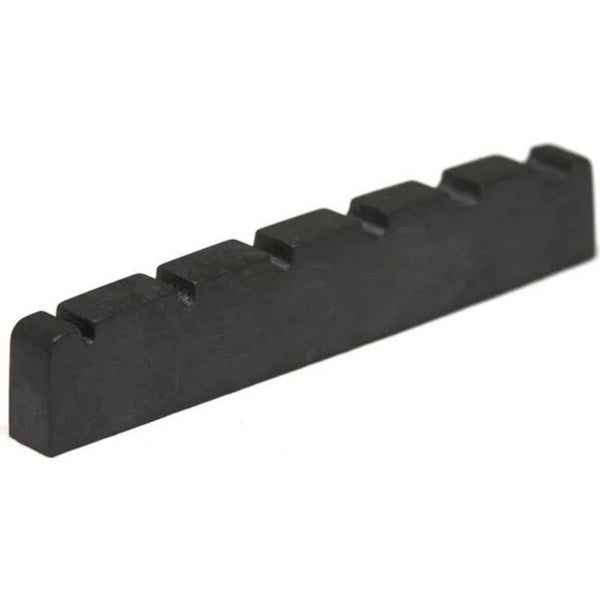Graph Tech PT 1600 00 Black TUSQ XL Slotted Bass Nut 6-Cuerdas Eléctrico Plano