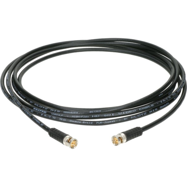 Klotz VU08L1DS0-2500 Flexible UHD video cable with BNCslim connectors 25 metres