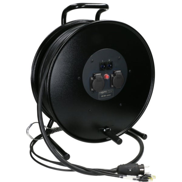 Klotz H3P88RX045 Hybrid data- en stroomkabel op haspel 45 meter