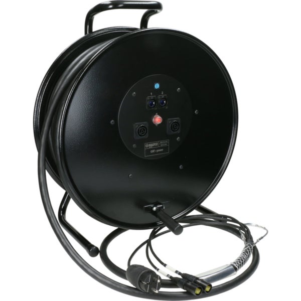 Klotz H3R99NU040 câble hybride sur enrouleur avec etherCON et powerCON 40 m
