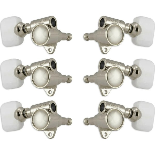 Grover 103N Original 'Milk Bottle' Rotomatics w Pearloid Button Afinadores para guitarra, 3x3